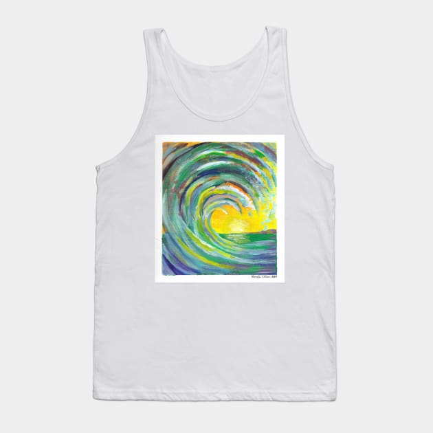 Ocean Wave Close Up Tank Top by ReneeDixonArt